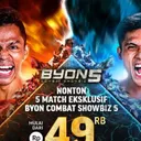 Byon Combat Showbiz Vol.5 menampilkan duel Kkajhe vs Aziz/foto: Vidio