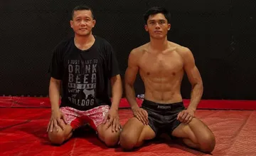 Aziz Calim rebut gelar juara Kickstriking National Title Bout usai kalahkan Kkajhe/foto: IG Aziz Calim