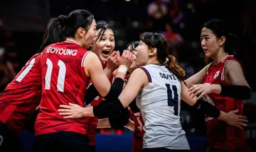 Korea Selatan berpotensi terdegradasi dari VNL 2026 jika finis di dasar klasemen akhir pada musim ini/foto: Volleyball World