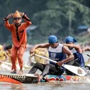 Anak Coki merupakan penari cilik yang bertugas untuk memberi komando kepada para pendayung di olahraga Pacu Jalur/foto: Kemenparekraf RI