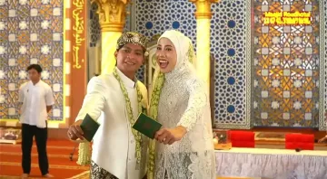 Pernikahan Megawati Hangestri - Dio Novandra (Source: Youtube Megawati Smash Up)