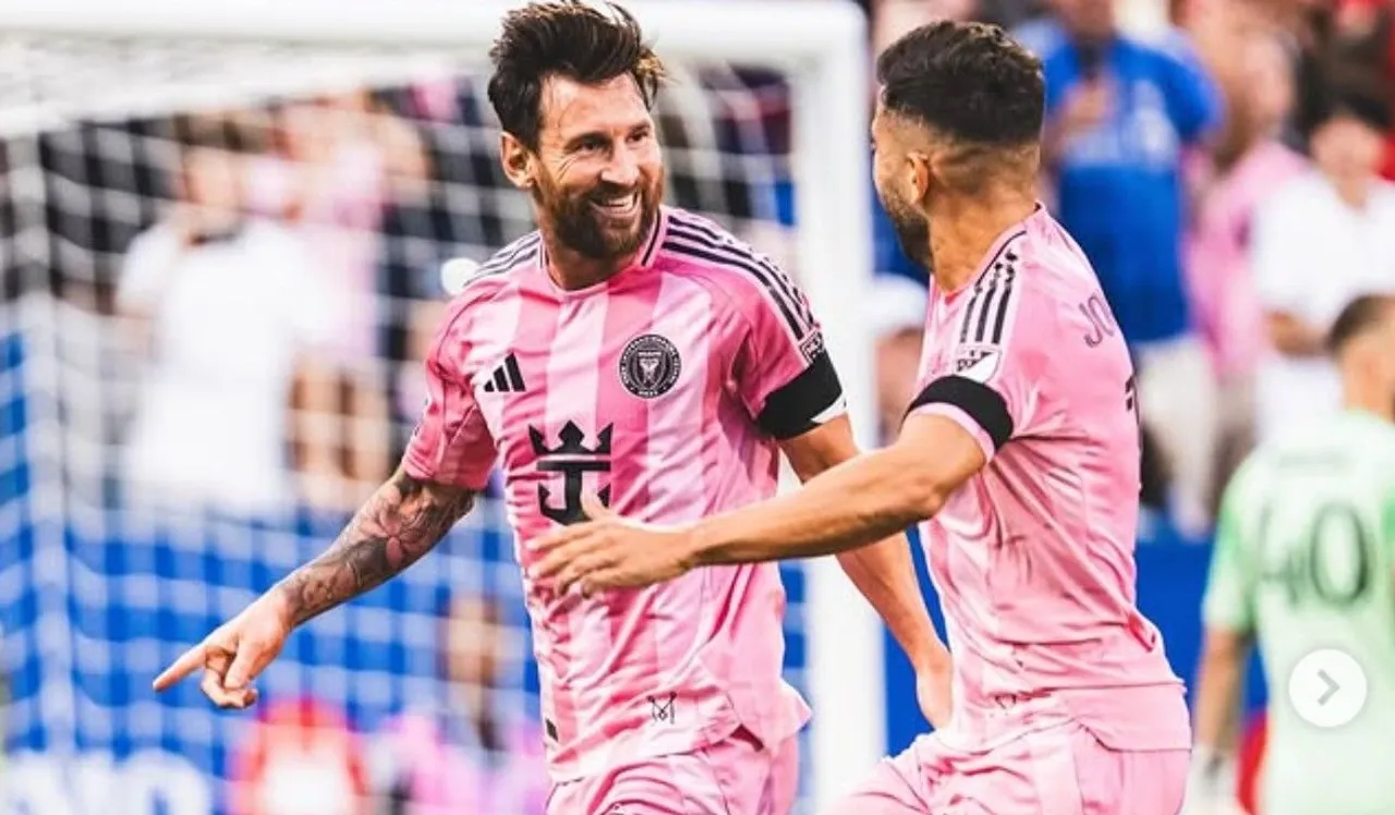 Lionel Messi dan Jordi Alba bermain untuk Inter Miami di MLS/foto: Ofisial IG Inter Miami