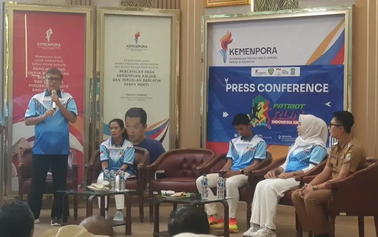 konferensi pers Patriot Run Indonesia Emas tahun 2025 di Media Center Kemenpora/foto: Istimewa