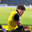 Ole Romeny cedera saat Oxford United melawan Arema FC di Piala Presiden 2025/foto: IG Vidio Sport