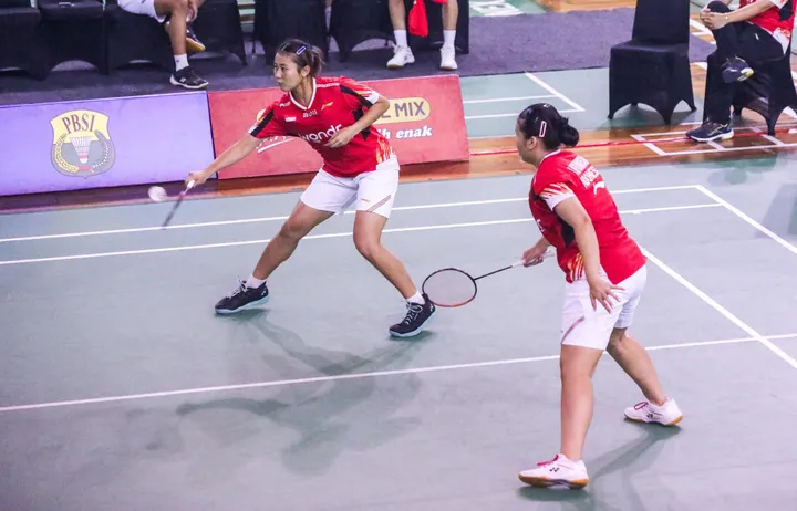 Simulasi Tim Bulutangkis Junior Indonesia vs Rusia/Foto: PBSI