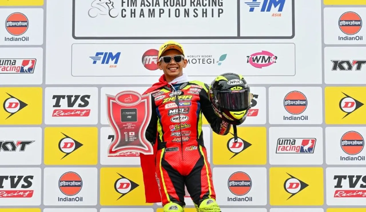 Husni Zainul Fuadzy rebut podium tertinggi di kelas UB150 ARRC 2025 seri Jepang/foto: ARRC