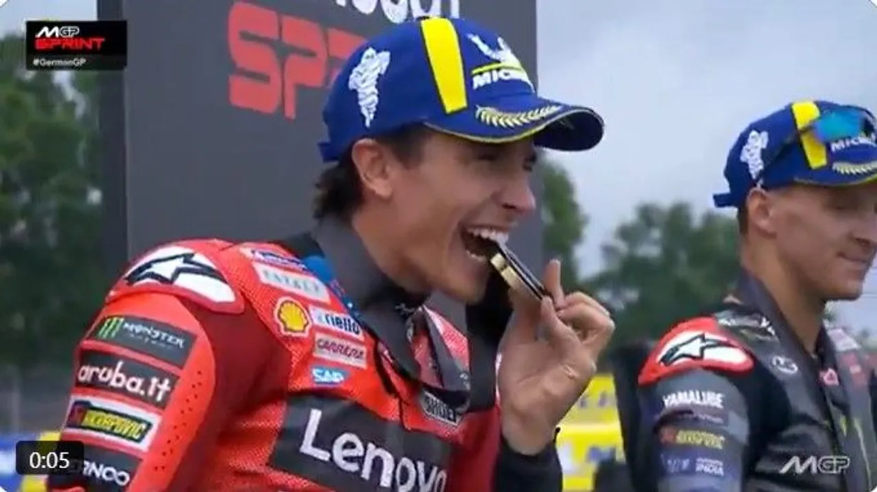 Marc Marquez menangi sprint race MotoGP Jerman 2025/foto: MotoGP