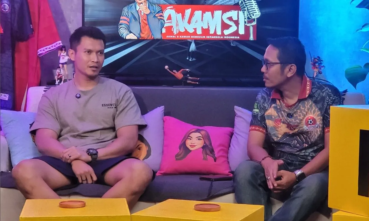 Shahar Ginanjar saat jadi bintang tamu di podcast Akamsi di kanal Youtube SportCorner ID/foto: SportCorner.id/dinda