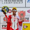 Mohammad Adenanta Putra sukses rebut podium tertinggi di kelas SS600 ARRC 2025 seri Jepang/foto: Ofisial ARRC