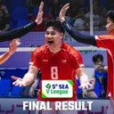 Indonesia finis sebagai runner-up SEA V.League 2025 putra leg pertama/foto: IG Moji Sport