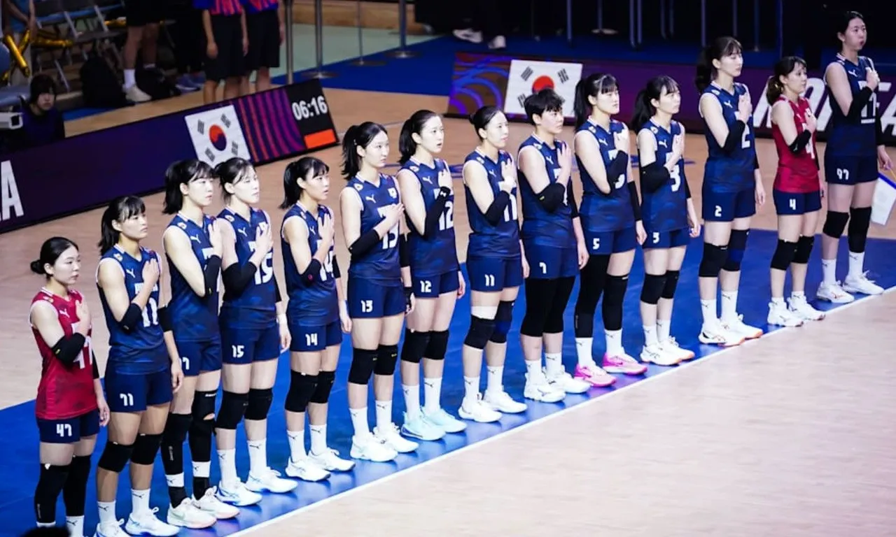 Timnas Voli Putri Korea Selatan terdegradasi dari VNL usai jadi juru kunci pada VNL 2025/foto: Volleyball World