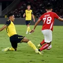 Marselino Ferdinan saat bermain bersama Oxford United di Piala Presiden 2025/ Hadi Febriansyah