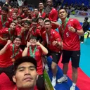 Timnas Voli Putra Thailand juara SEA V.League 2025 leg pertama/foto: Ofisial AVC