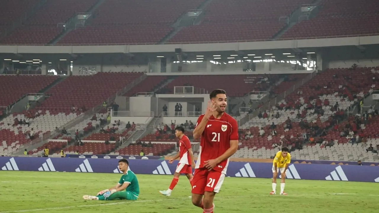 Jens Raven di Piala AFF U-23/Muhammad Fachri gozali/SportCorner.id 