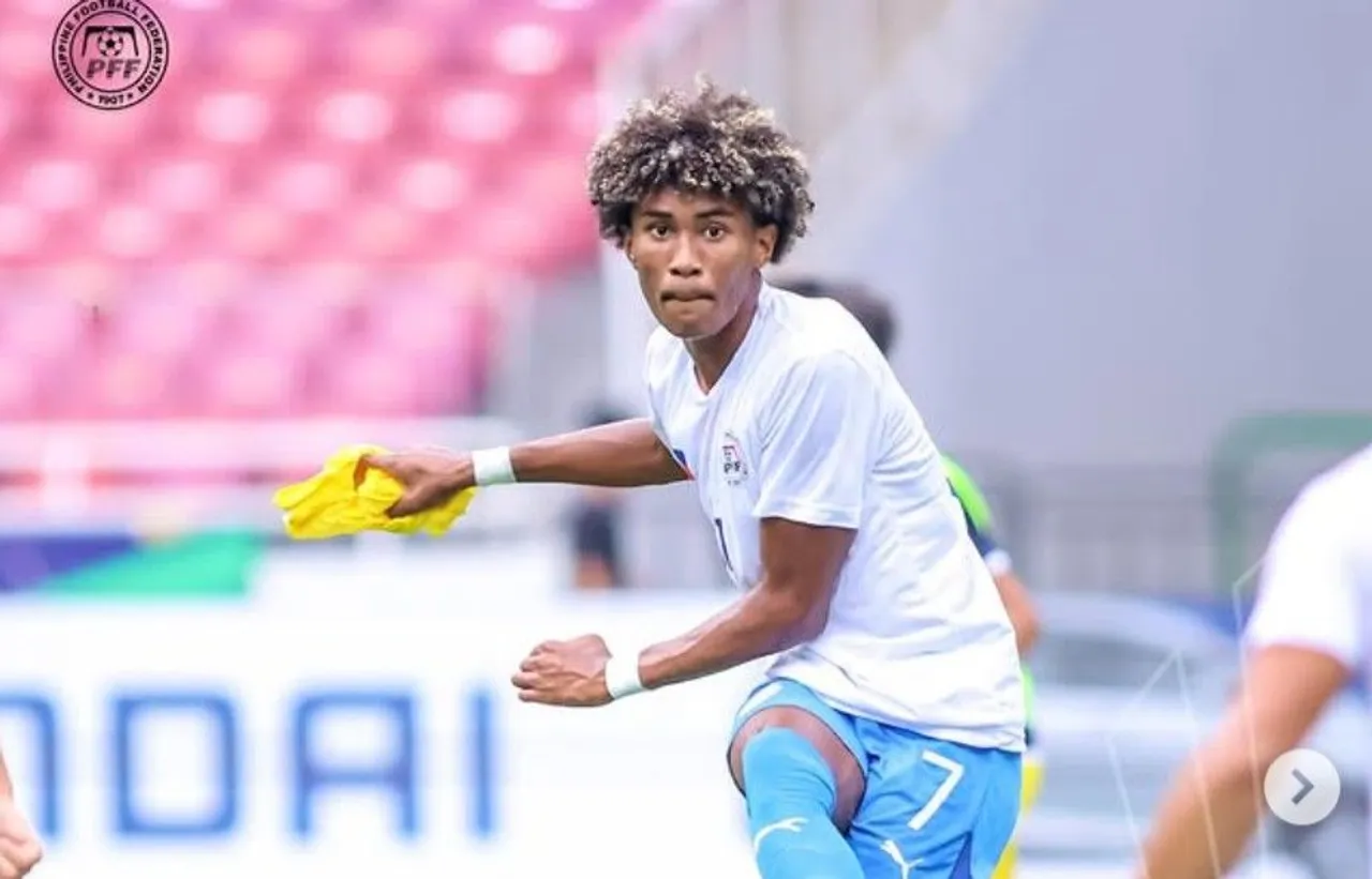 Otu Bisong, pemain Timnas Filipina U-23 di Piala AFF U-23 2025/foto: Ofisial PFF