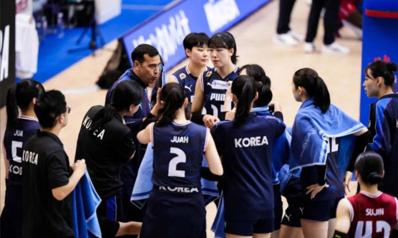 Timnas Voli Putri Korea Selatan terdegradasi dari VNL usai jadi juru kunci pada VNL 2025/foto: Volleyball World
