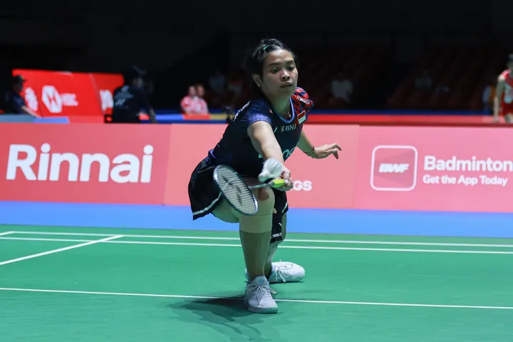 Gregoria Mariska Tunjung di Japan Open 2025/Foto: PBSI