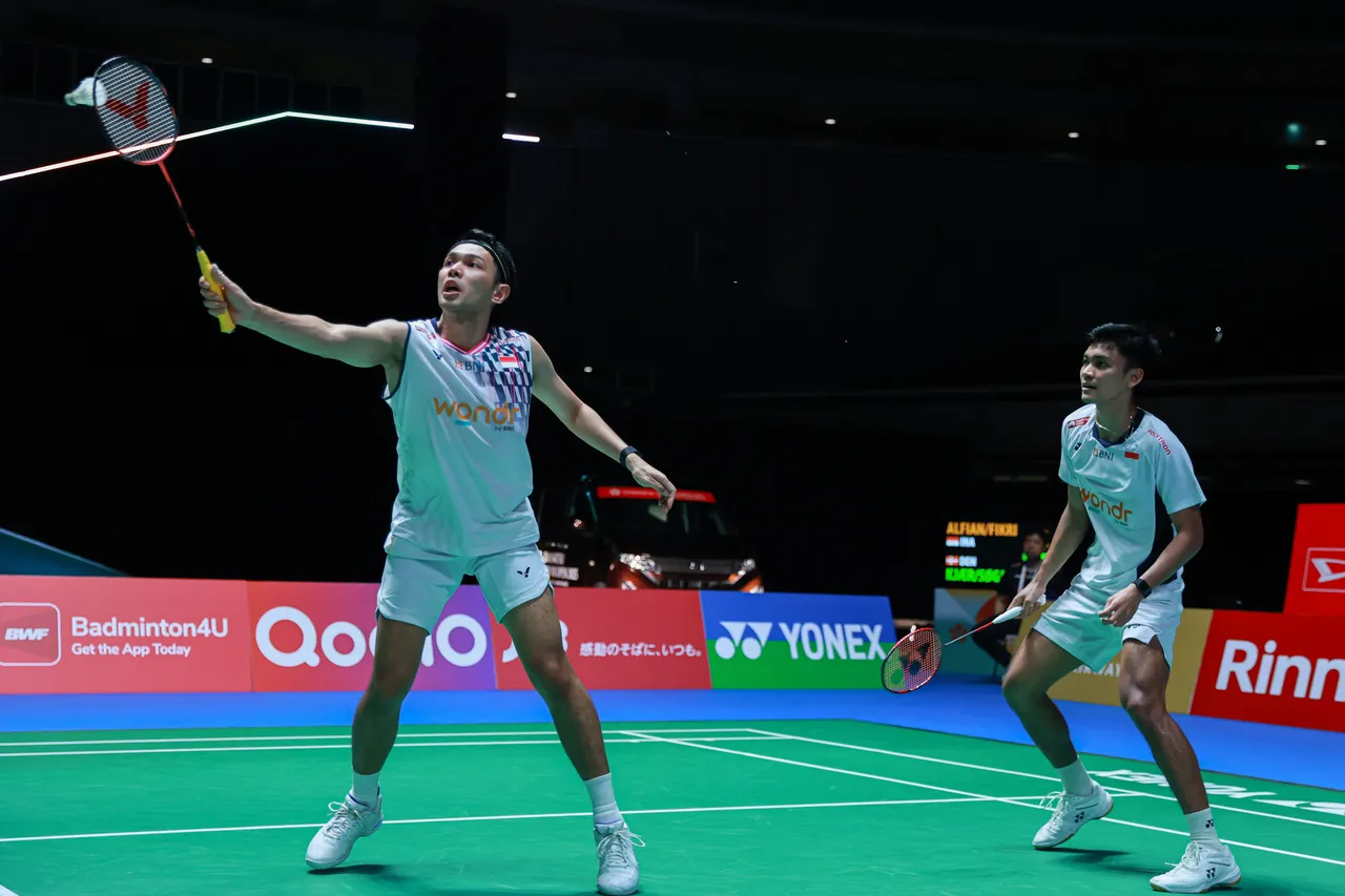 Fajar Alfian/Muhammad Shohibul Fikri di Japan Open 2025/Foto: PBSI
