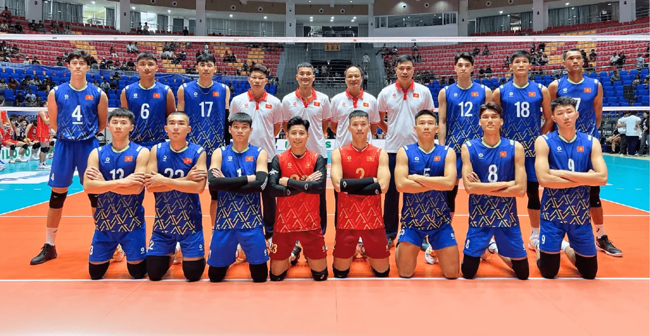 Timnas Voli Putra Vietnam di SEA V League 2025 (Sumber: Volleybox)
