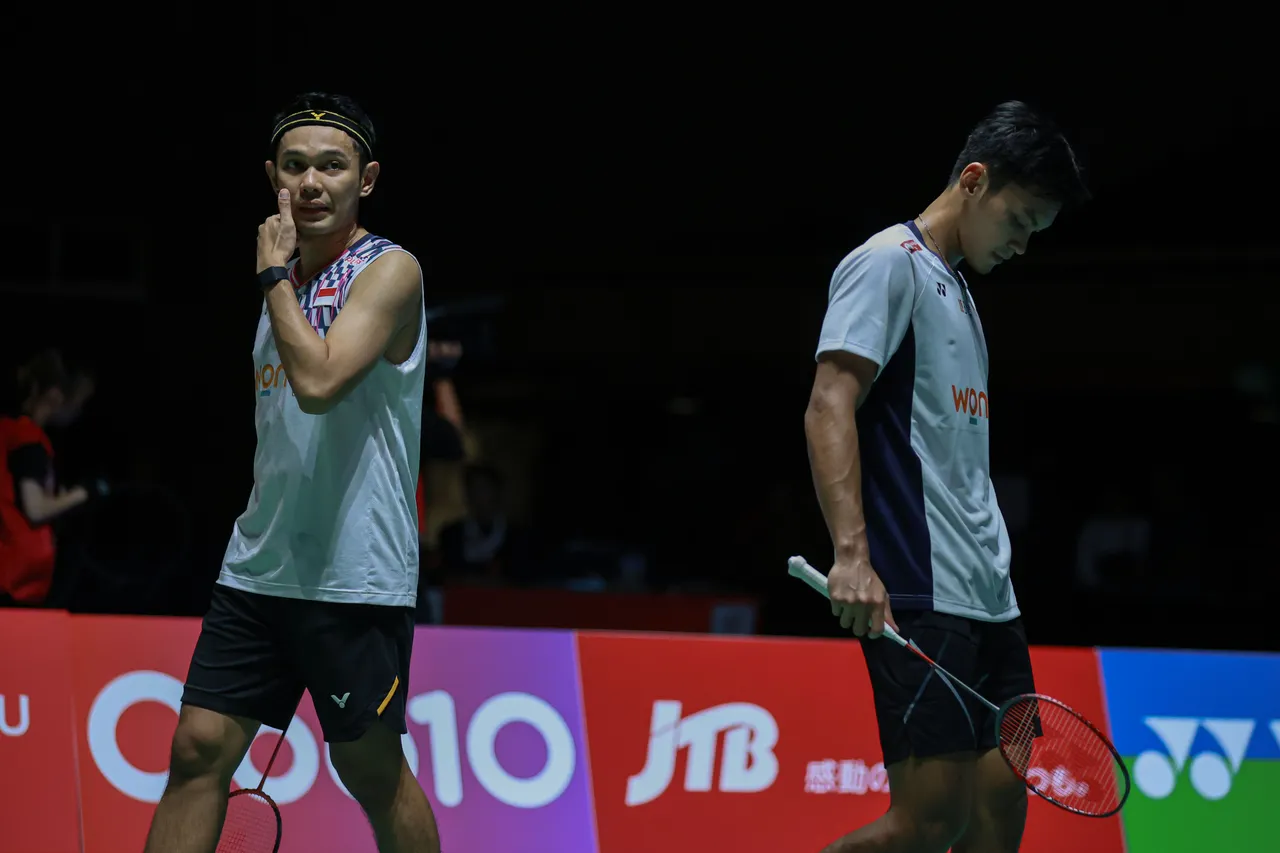 Fajar Alfian/Muhammad Shohibul Fikri di Japan Open 2025/Foto: PBSI