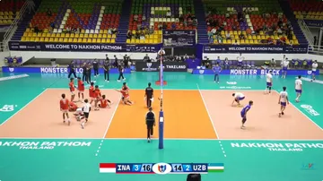 Timnas Voli Putra Indonesia U-16 menang 3-2 atas Uzbekistan di perebutan peringkat 5 AVC U-16 Championship 2025/foto: Youtube AVC