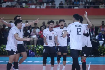 Timnas Voli Putra Indonesia menang 3-0 atas Kamboja di laga ketiga SEA V.League 2025 leg kedua/foto: SAVA