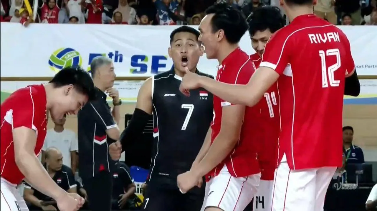 Timnas Voli Putra Indonesia juara SEA V.League 2025 putra leg kedua/foto: Vidio