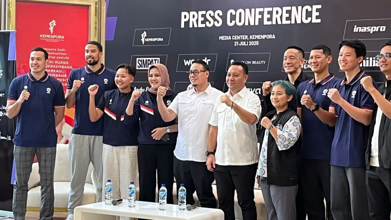 Konferensi Pers INASPRO 3x3 Jakarta di Kemenpora/SportCorner Muhammad Nurhendra Saputra.