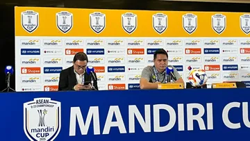 Pelatih Timnas Malaysia U23 Nafuzi Zain/Sportcorner/Muhammad Nurhendra Saputra.