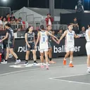 jakarta putri 3x3 women series.jpg - Tim Jakarta Putri saat melawan Filipina di FIBA Inaspro 3x3 women's series 2025/foto: SportCorner.id/Tino Ferdiano