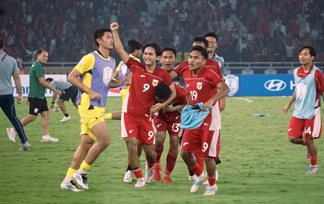 Timnas Indonesia U-23 lolos ke final usai menang adu penalti lawan Thailand di semifinal Piala AFF U-23 2025/foto: SportCorner.id/Fachry Gozali