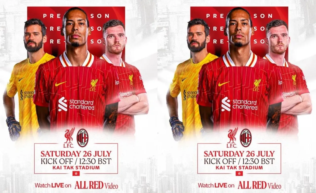 Liverpool melawan AC Mian di laga uji coba yang berlangsung di Hong Kong/foto: Ofisial Liverpool