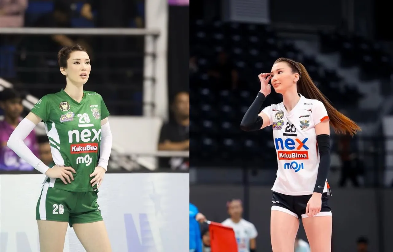 Sabina Altynbekova saat bermain untuk Yogya Falcons di Yogya Volley Cup 2024/foto: IG Sabina Altynbekova.