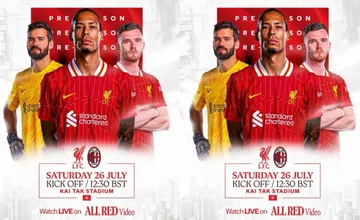 Liverpool melawan AC Mian di laga uji coba yang berlangsung di Hong Kong/foto: Ofisial Liverpool