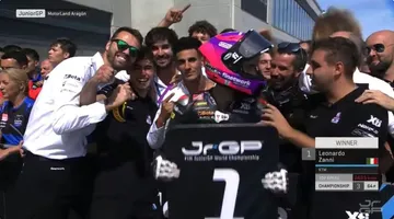 Leonardo Zanni menangi race 1 JuniorGP 2025 seri Aragon/foto: Youtube JuniorGP