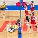Brasil vs Jepang di semifinal VNL 2025 putri/foto: Volleyball World