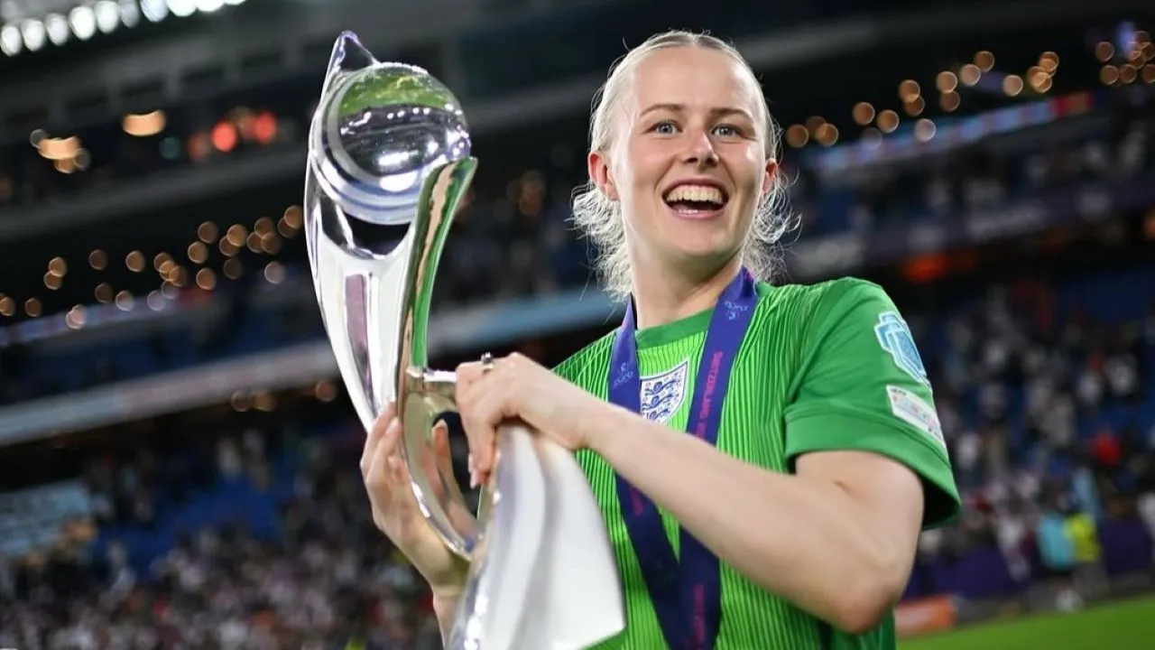 Hannah Hampton Kiper Timans Putri Inggris/Doc Timnas Inggris.