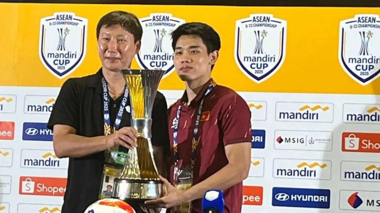 Pelatih Timnas Vietnam U23 Kim Sang-sik/Sportcorner/Muhammad Nurhendra Saputra.