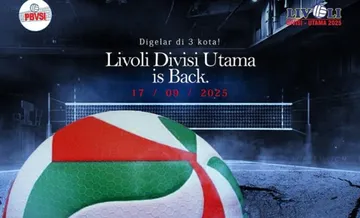 Livoli Divisi Utama 2025 akan bergulir pada 17 September hingga 2 November 2025/foto: PBVSI
