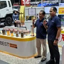 Suku Cadang Tiga Berlian ikut meriahkan booth Mitsubishi Fuso., GIIAS 2025 di ICE BSD City, Tangerang. (Chadie)