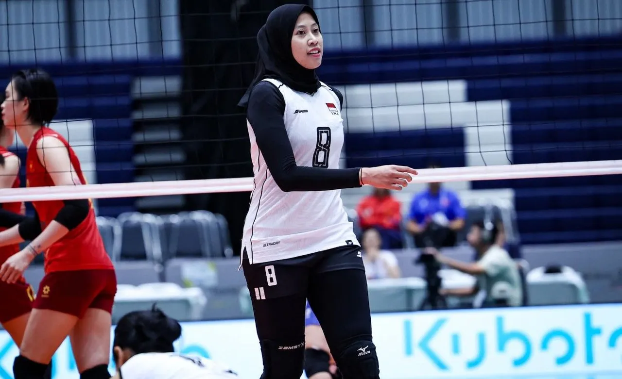 Megawati Hangestri saat Indonesia vs Vietnam di SEA V.League 2025 putri leg pertama/foto: SAVA