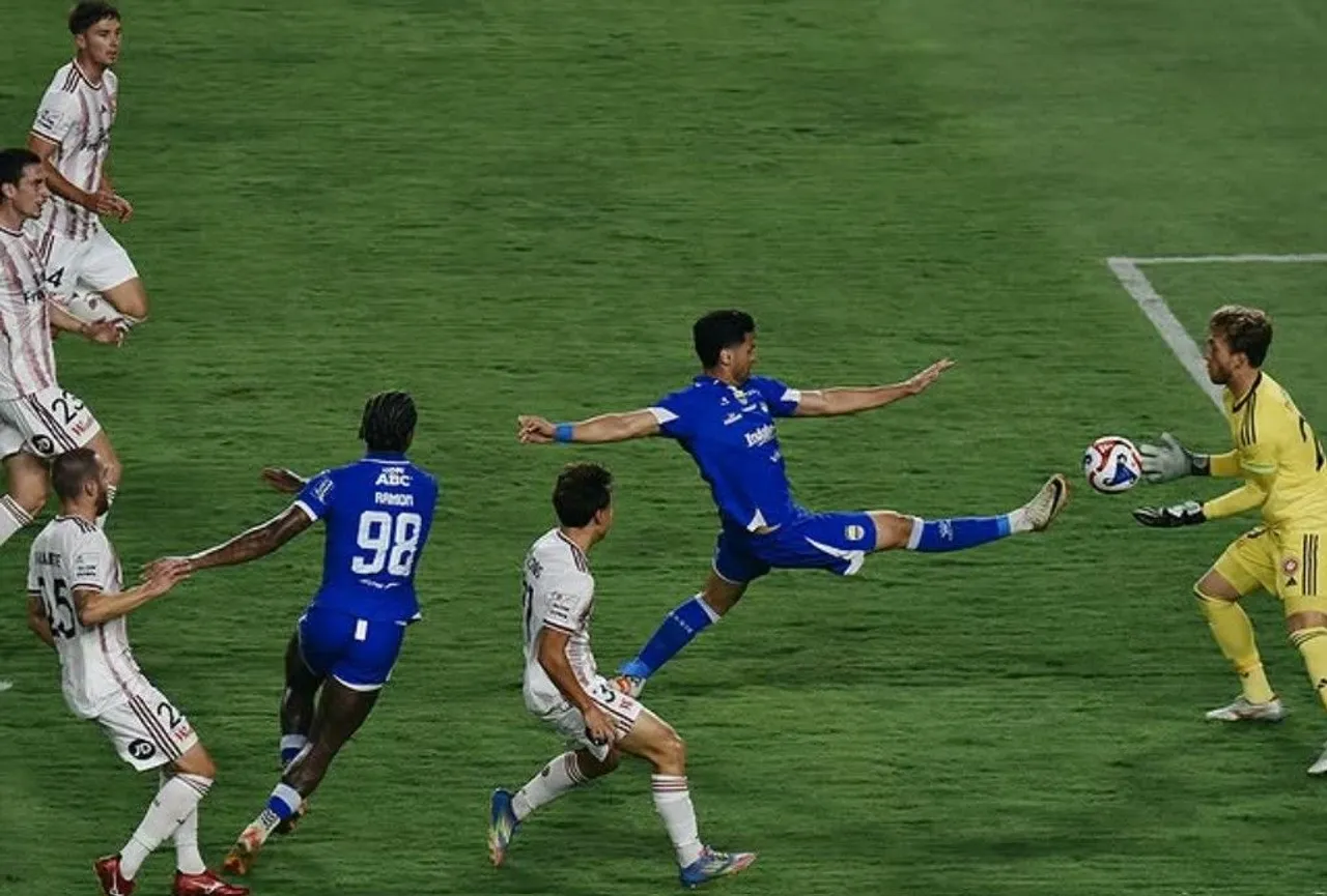 Persib Bandung menang 1-0 atas Western Sydney Wanderers di laga uji coba/foto: Ofisial Persib