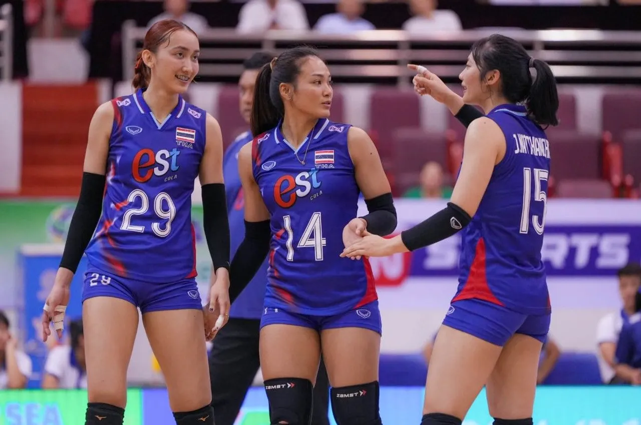 Timnas Voli Putri Thailand menang 3-0 atas Timnas Voli Putri Indonesia di laga pertama SEA V.League 2025 putri leg kedua/Foto: SAVA