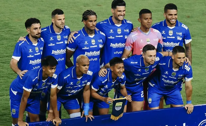 Skuad Persib Bandung saat hadapi Western Sydney Wanderers/foto: Ofisial Persib Bandung