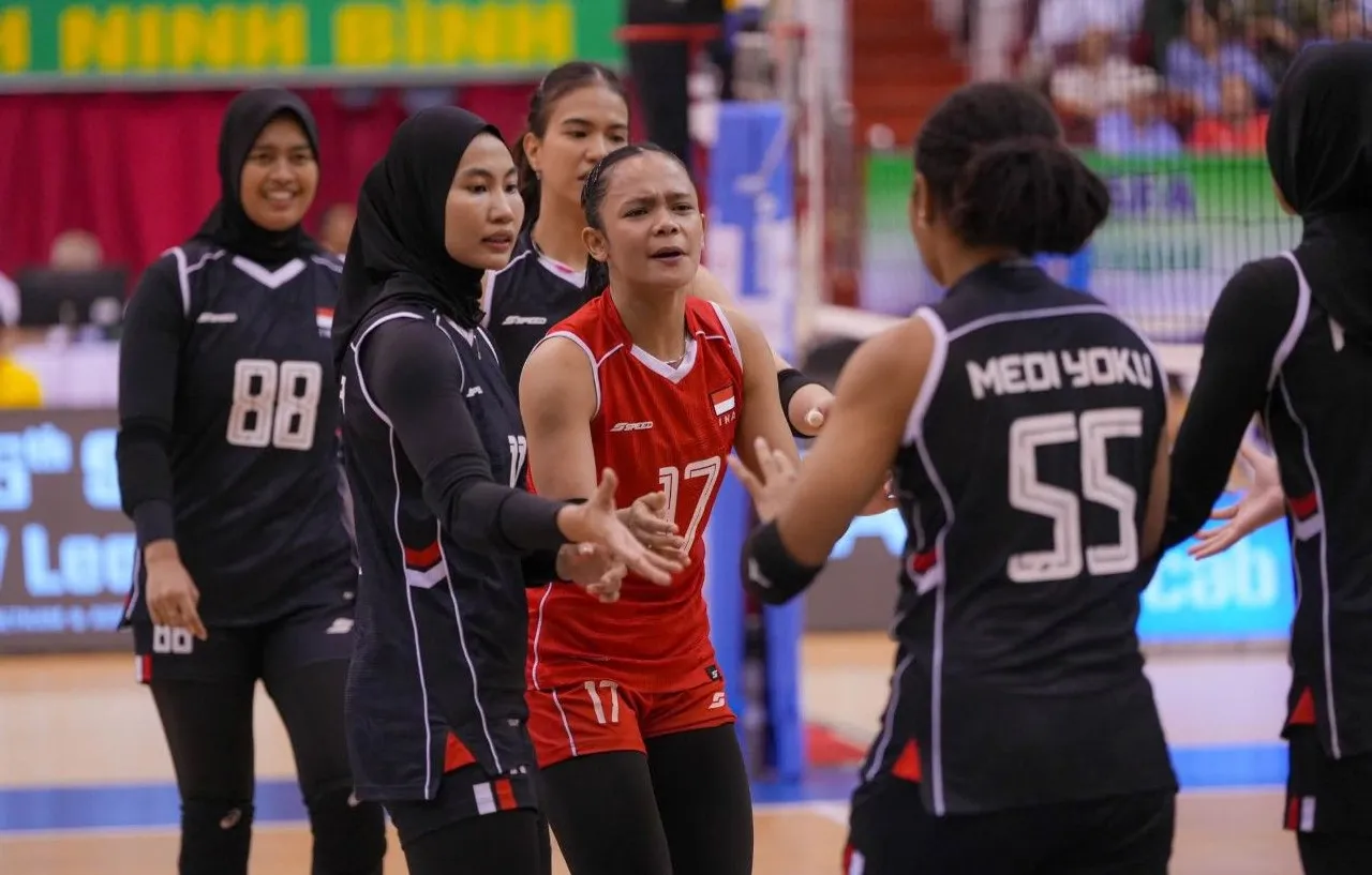 Timnas Voli Putri Indonesia finis sebagai juru kunci SEA V.League 2025 putri leg kedua/foto: Volleyball IDN