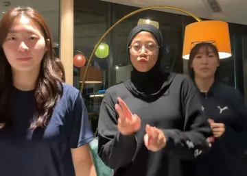 Megawati Hangestri dan trio Red Sparks/foto: IG Gwak Seon-ok