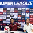 Pelatih Persija Jakarta Mauricio Souza dan Rio Ilham Fahmi/Sportcorner Muhammad Nurhendra Saputra.