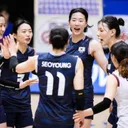 Timnas Voli Putri Korea Selatan tampil di Korea Invitational 2025/foto: KOVO