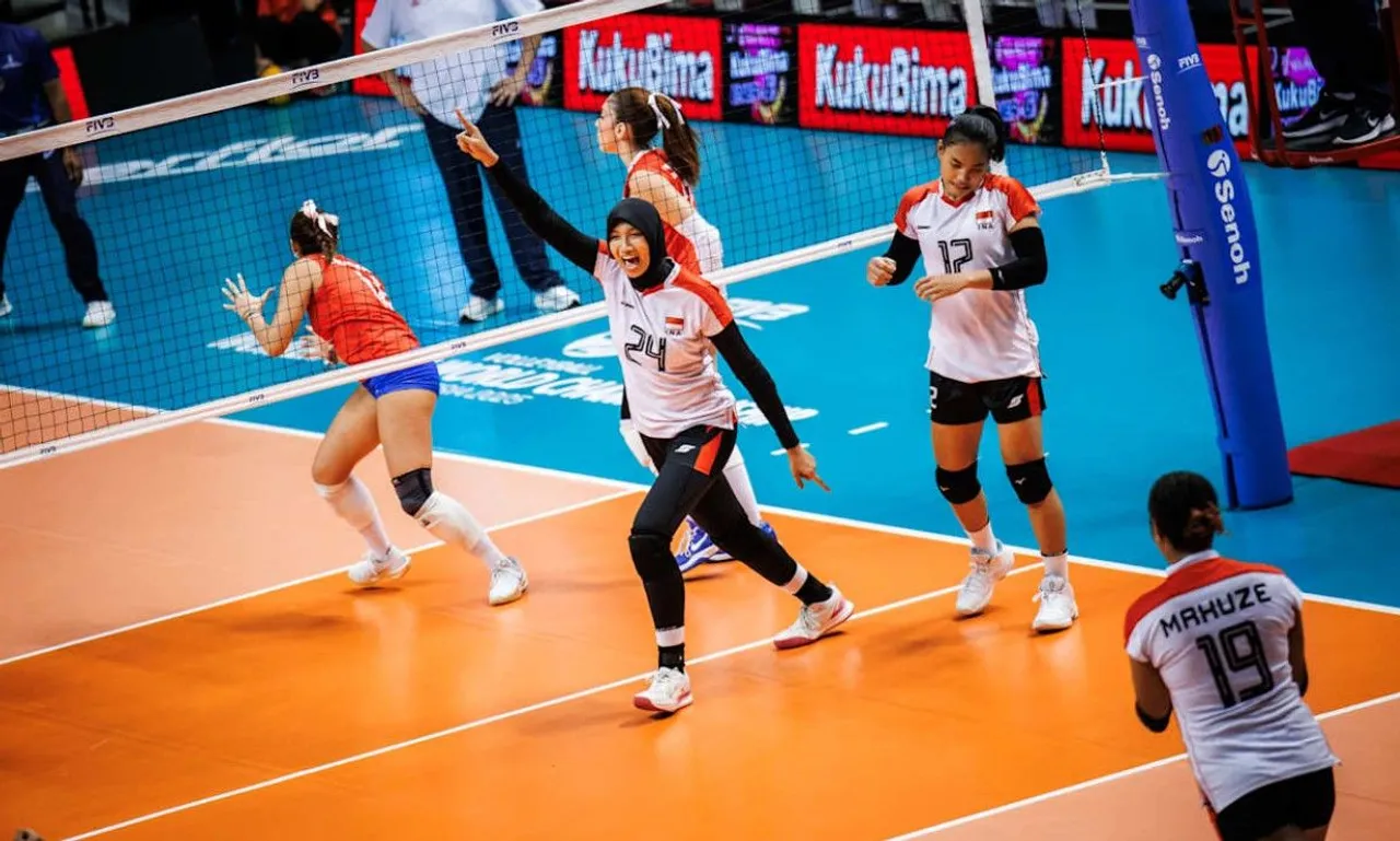 Timnas Voli Putri Indonesia U-21 kalah 2-3 lawan Puerto Rico/foto: Volleyball World