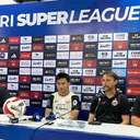 Pelatih Persija Jakarta Mauricio Souza dan Witan Sulaeman/Sportcorner/Muhammad Nurhendra Saputra.